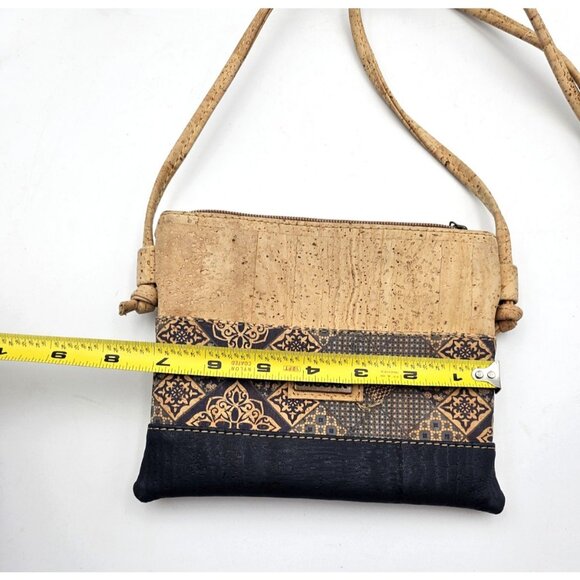 JA Natural Cork Crossbody Hand Bag Purse - Made in Portugal - Picture 3 of 6